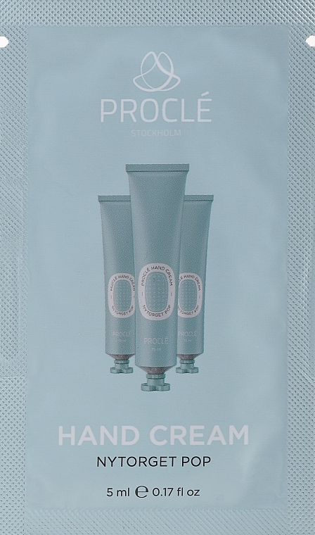 Regenerujący krem do rąk - Proclé Hand Cream Nytorget Pop (próbka) — Zdjęcie N1