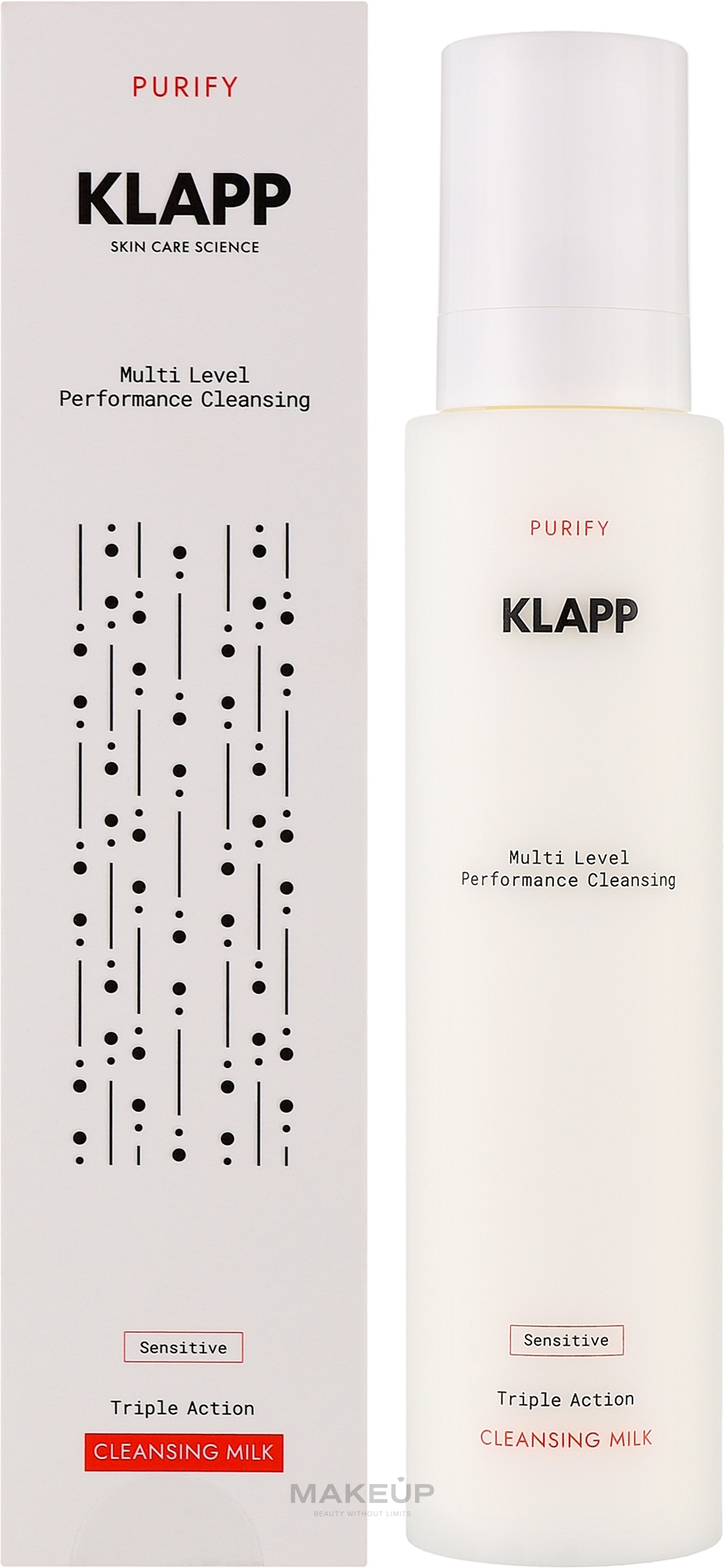 Mleczko oczyszczające do skóry wrażliwej - Klapp Triple Action Cleansing Milk Sensitive — Zdjęcie 200 ml