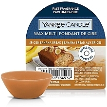 Wosk aromatyczny - Yankee Candle Wax Melt Spiced Banana Bread  — Zdjęcie N1