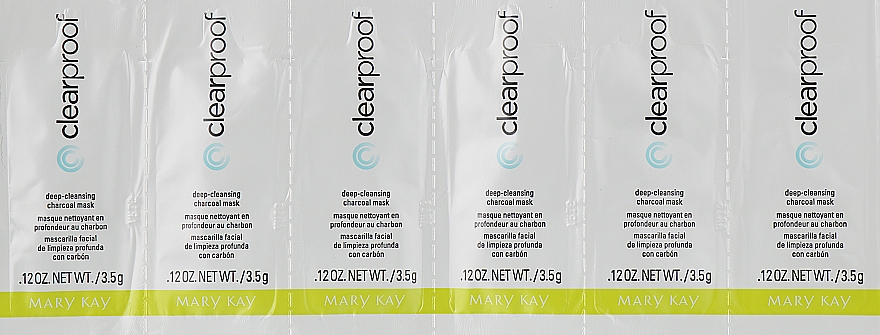 Zestaw próbek - Mary Kay Clear Proof Deep-Cleansing Charcoal Mask (6x3.5g) — Zdjęcie N1