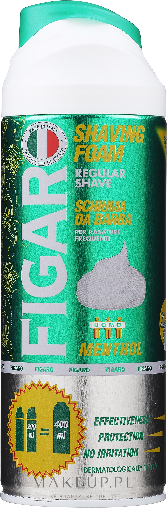 Odświeżająca pianka do golenia z mentolem - Mil Mil Figaro Shaving Foam Menthol — Zdjęcie 400 ml