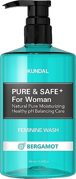 Środek higieny intymnej dla kobiet - Kundal Pure & Safe Feminine Wash Bergamot — Zdjęcie N1