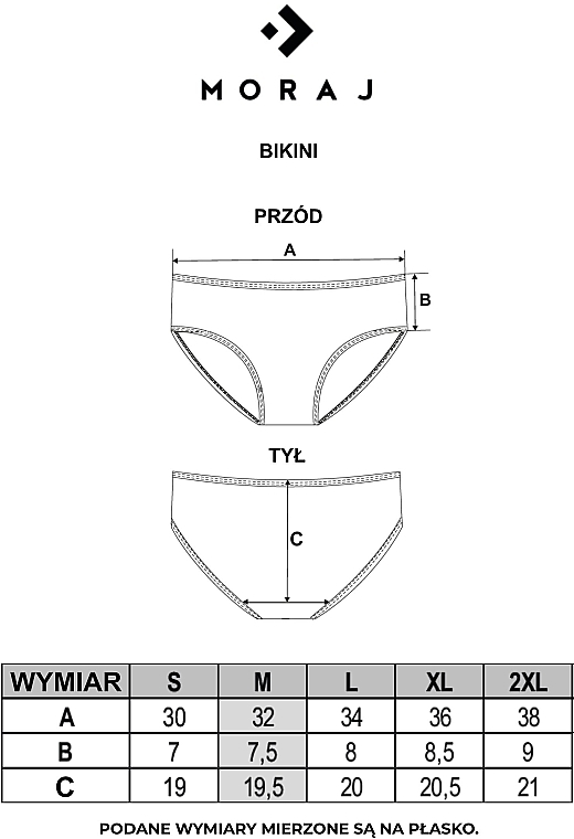 Figi damskie z koronką BDM500-036, szampan - Moraj — Zdjęcie N2