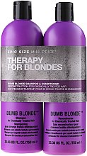 Zestaw do włosów blond - Tigi Bed Head Dumb Blonde (shm 750 ml + cond 750 ml) — Zdjęcie N2