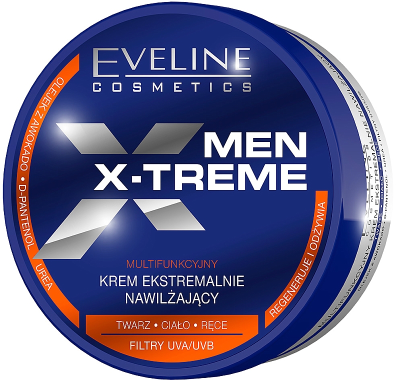 Multifunkcyjny krem ekstremalnie nawilżający do twarzy i ciała - Eveline Cosmetics Men X-Treme 