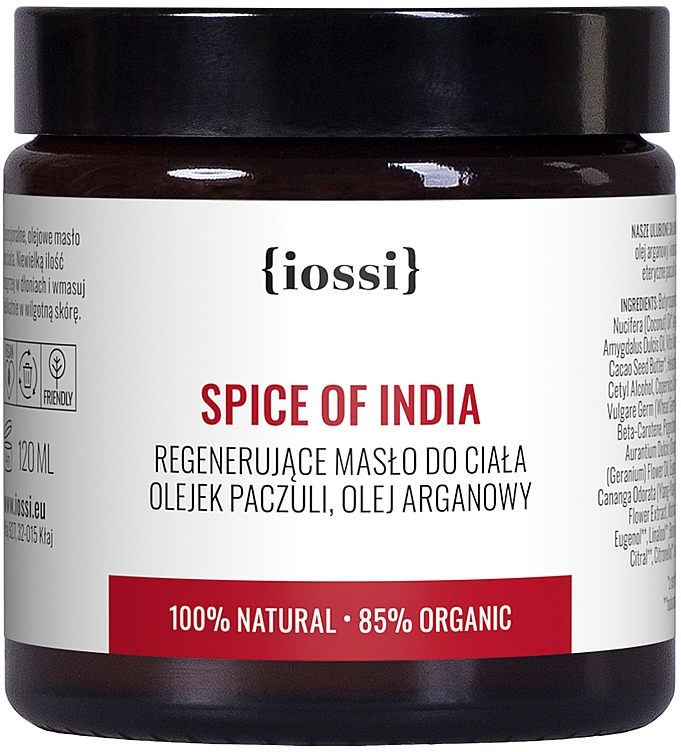 Regenerujące masło do ciała z olejem arganowym Spice of India - Iossi — Zdjęcie N1