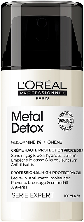 Ochronny krem ​​do włosów - L'Oreal Professionnel Metal Detox Professional High Protection Cream