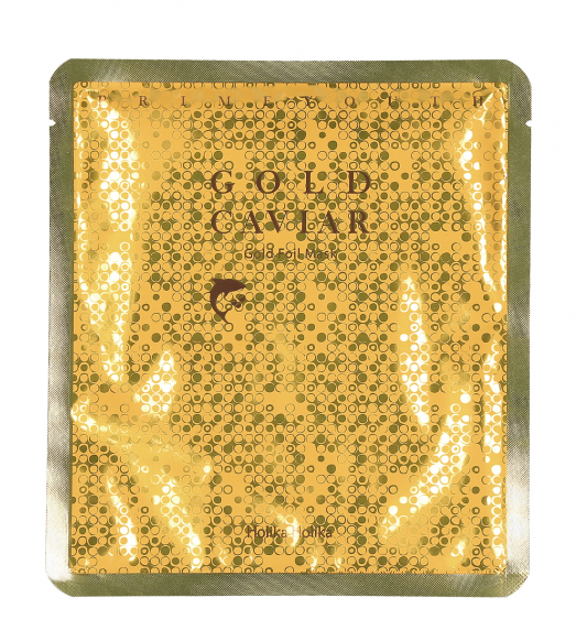 Maska do twarzy z cząsteczkami złota - Holika Holika Prime Youth Gold Caviar Gold Foil Mask — Zdjęcie N2