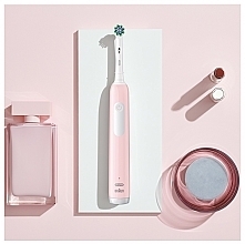 Elektryczna szczoteczka do zębów, różowa - Oral-B Pro 1 Cross Action Electric Toothbrush Pink — Zdjęcie N4