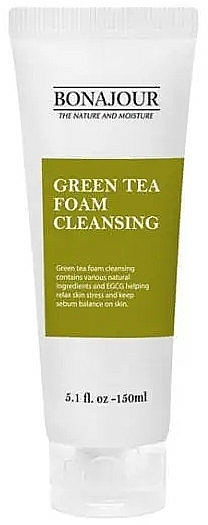 Oczyszczająca pianka do twarzy z ekstraktem z zielonej herbaty - Bonajour Green Tea Foam Cleansing — Zdjęcie N1