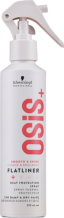 Termoochronny spray do włosów - Schwarzkopf Professional Osis+ Flatliner Heat Protection Spray