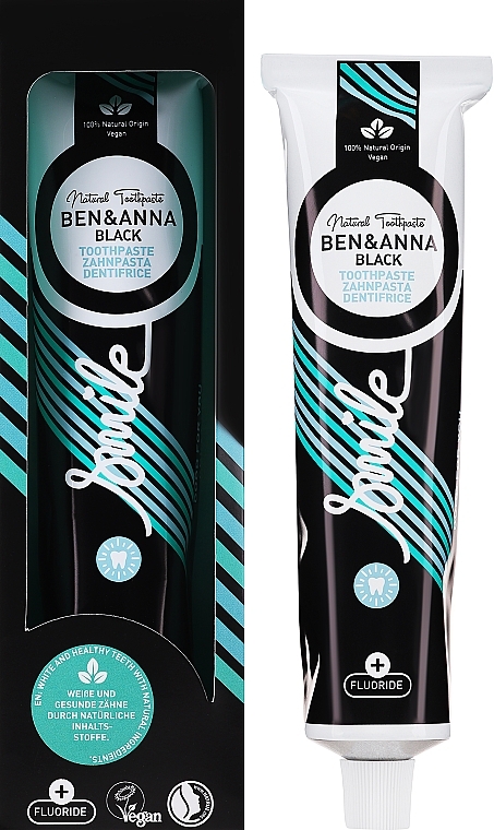 Naturalna pasta do zębów - Ben & Anna Smile Natural Toothpaste Black (tubka) — Zdjęcie N1