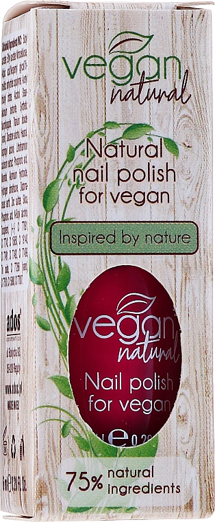 Naturalny lakier do paznokci - Vegan Natural Nail Polish For Vegan