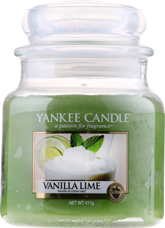 Świeca zapachowa w słoiku - Yankee Candle Vanilla Lime — Zdjęcie N1