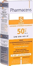 Kup PRZECENA!  Krem ochronny przed słońcem dla dorosłych i dzieci - Pharmaceris S Broad Spectrum Sun Protect Cream SPF50 *