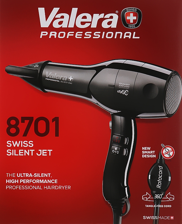 Profesjonalna suszarka do włosów - Valera Swiss Silent Jet 8701 RC — Zdjęcie N2