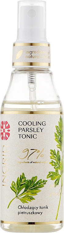 Odświeżający tonik do twarzy z pietruszką - Ingrid Cosmetics Vegan Cooling Parsley Tonic — Zdjęcie N1