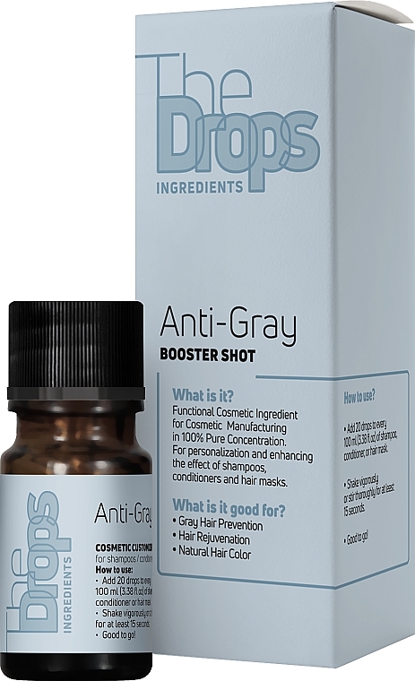 Kompleks przeciw siwym włosom - Pharma Group Laboratories The Drops Anti-Gray Booster Shot — Zdjęcie N3