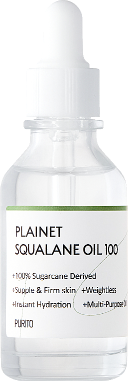 Nawilżający olej skwalanowy do twarzy, ciała i włosów - Purito Plainet Squalane Oil 100 — Zdjęcie N1