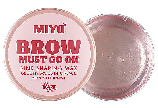 Wosk do stylizacji brwi - Miyo Brow Must Go On Pink Shaping Wax