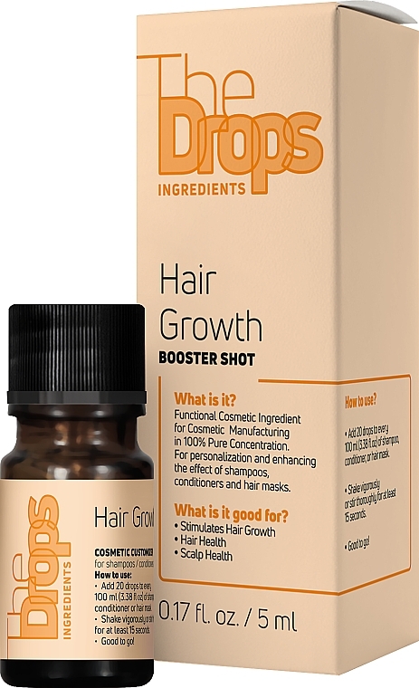 Kompleks stymulujący wzrost włosów - Pharma Group Laboratories The Drops Hair Growth Booster Shot — Zdjęcie N3