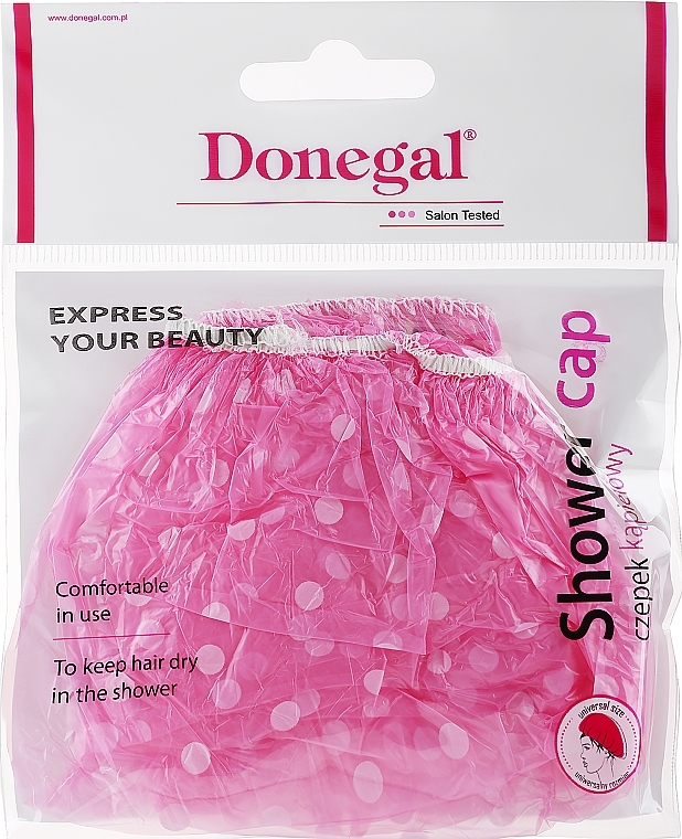 Czepek pod prysznic, 9298, różowy - Donegal — Zdjęcie N1