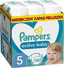 Kup Pampers Active Baby, 5 pieluszek (11-16 kg), 150 szt. - Pampers
