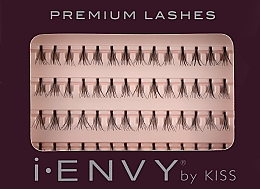 Zestaw kępek rzęs bez kleju Classic, krótkie - Kiss Premium Lashes — Zdjęcie N1