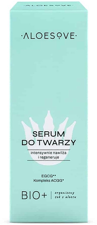 PRZECENA! Nawilżająco-regenerujące serum do twarzy z kwasem hialuronowym - Aloesove * — Zdjęcie N4