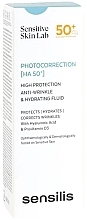 Fluid przeciwsłoneczny do twarzy - Sensilis Photocorrection HA 50+ High Protection Anti-Wrinkle & Hydrating Fluid — Zdjęcie N2