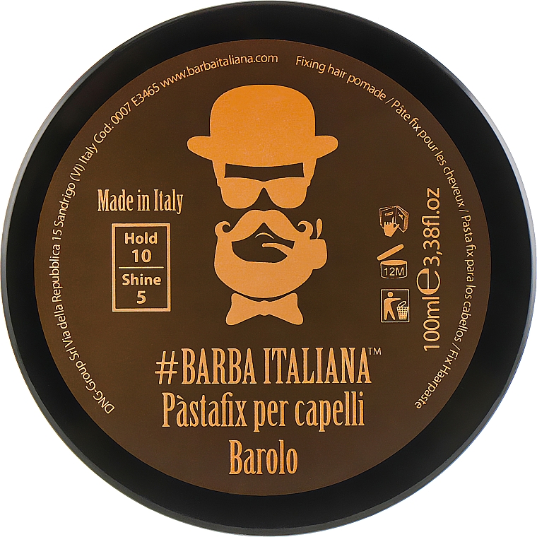 Pomada utrwalająca do włosów - Barba Italiana Barolo Gel Strong — Zdjęcie N3