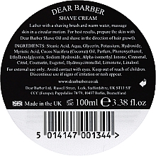Krem do golenia - Dear Barber Shave Biscuit  — Zdjęcie N3