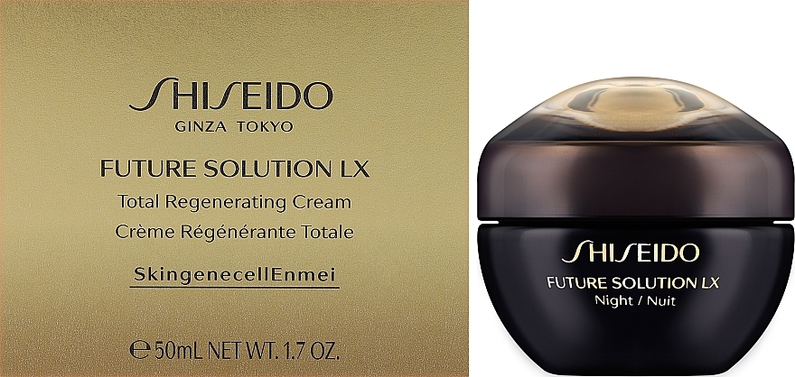 Intensywnie regenerujący krem do twarzy na noc - Shiseido Future Solution LX Total Regenerating Cream — Zdjęcie N2