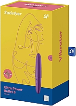 Mini wibrator, fioletowy - Satisfyer Ultra Power Bullet 6 Violet Vibrator — Zdjęcie N2