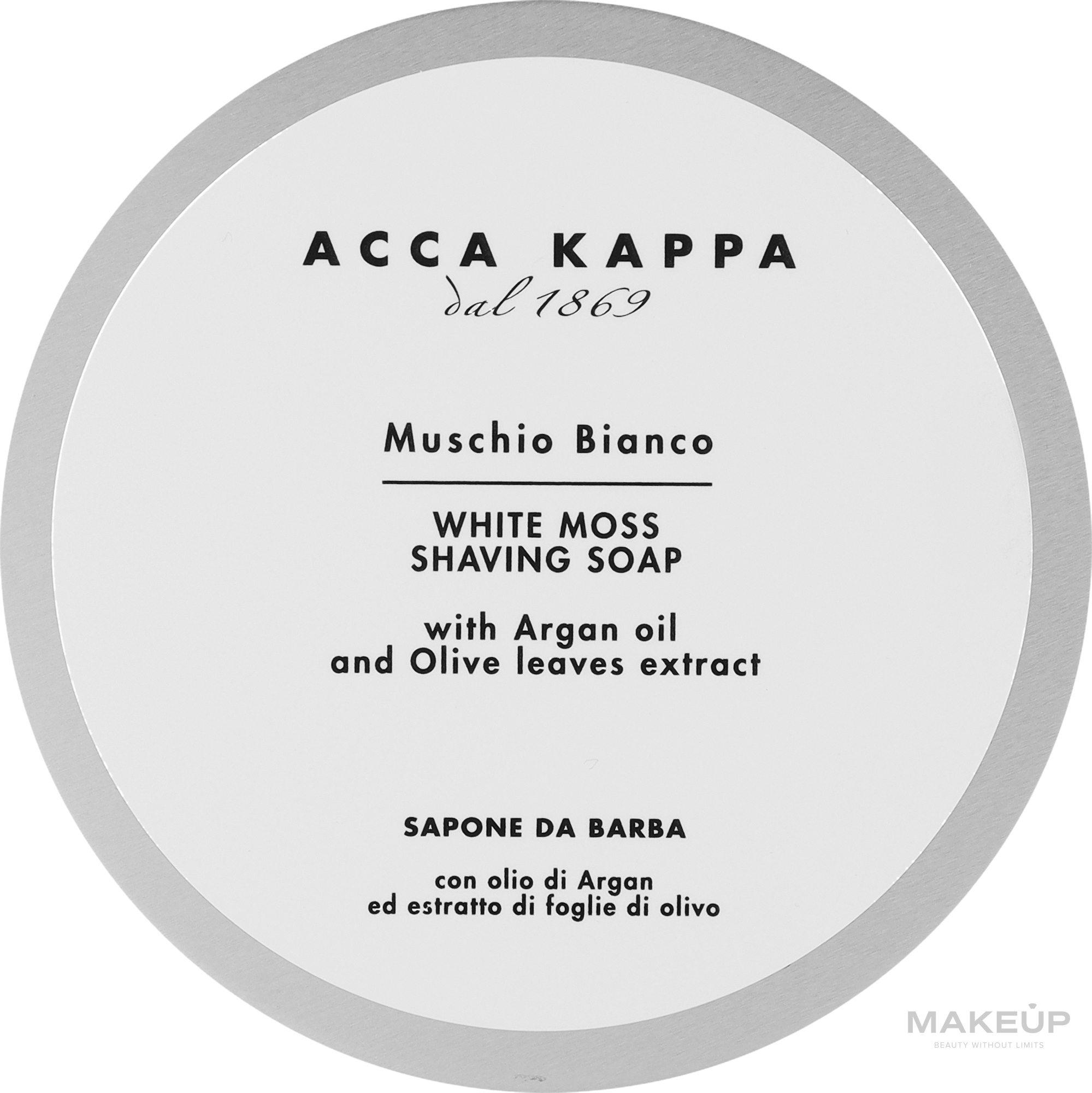 Mydło do golenia Białe piżmo - Acca Kappa White Moss Shaving Soap  — Zdjęcie 250 ml