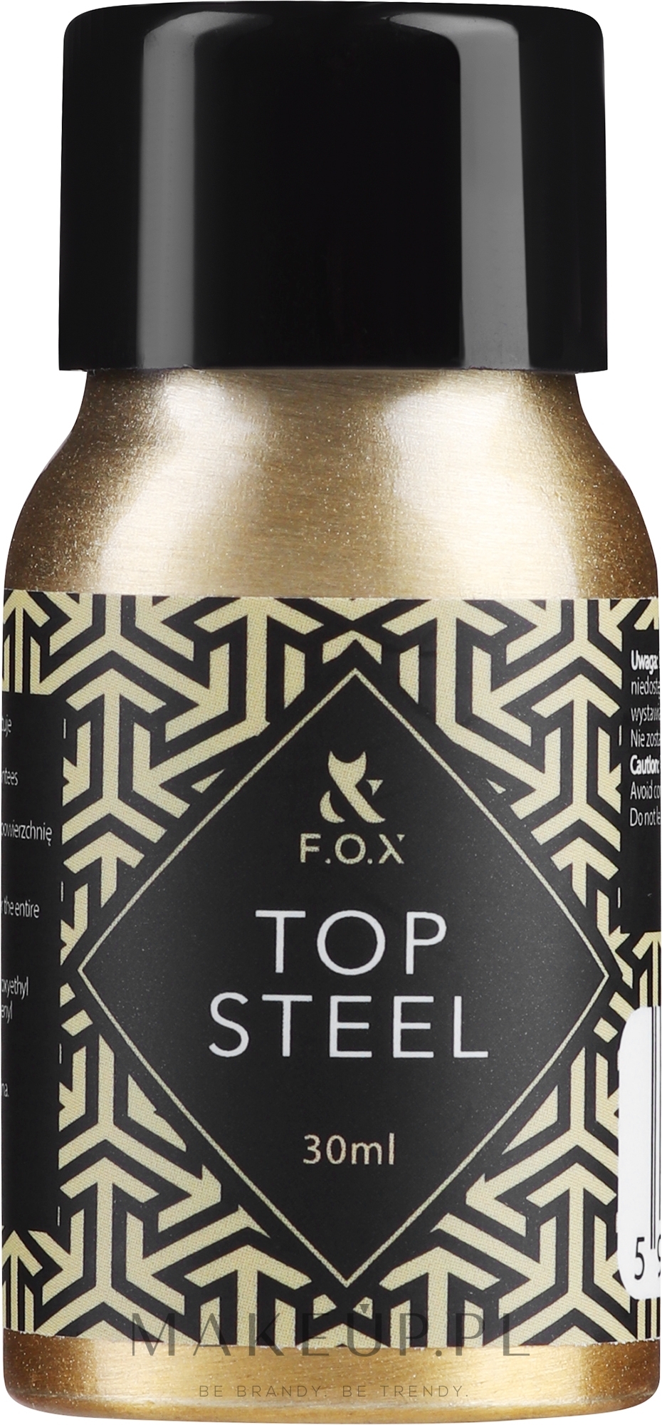 Top coat do paznokci - F.O.X Top Steel — Zdjęcie 30 ml