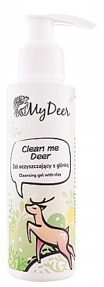 Żel do mycia twarzy z białą glinką - Shy Deer My Deer Clean Me Deer — Zdjęcie N1