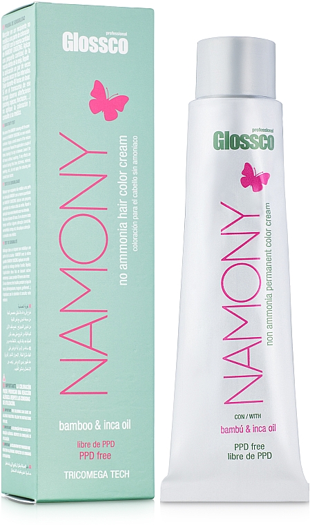 Farba do włosów dla mężczyzn bez amoniaku - Glossco Color Cream Namony — Zdjęcie N1