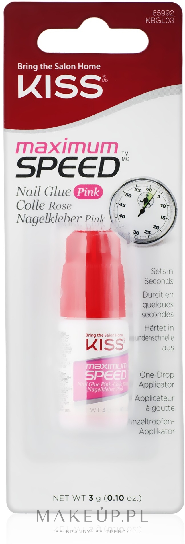 Klej do paznokci - Kiss Mega Hold Pink Glue — Zdjęcie 3 g