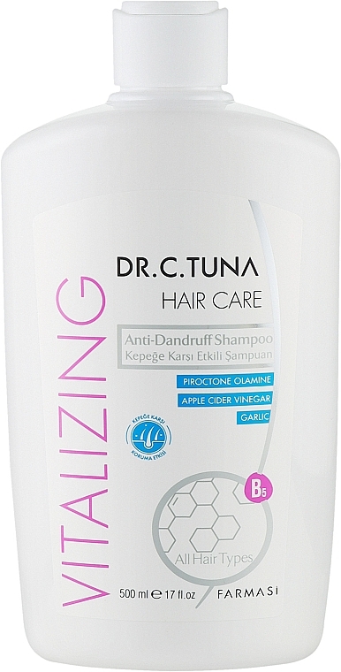 Szampon przeciwłupieżowy - Farmasi Dr. C.Tuna Vitalizing Hair Care — Zdjęcie N1