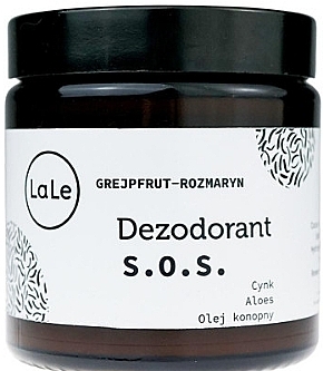 Dezodorant w kremie z cynkiem, aloesem i olejem konopnym w szkle - La-Le Cream Deodorant — Zdjęcie N1