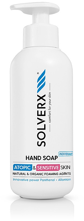 Mydło w płynie do rąk do skóry atopowej i wrażliwej - Solverx Hand Soap Individualist — Zdjęcie N1