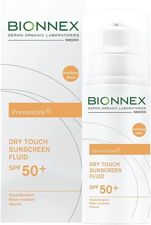Fluid przeciwsłoneczny - Bionnex Preventiva Dry Touch Sunscreen Fluid SPF50+ — Zdjęcie N1