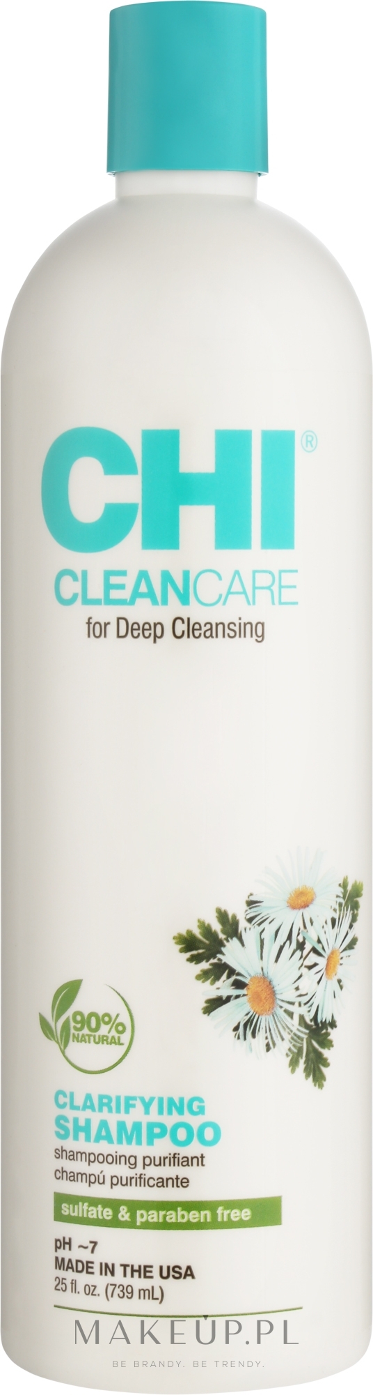 Głęboko oczyszczający szampon do włosów bez siarczanów - CHI Clean Care Clarifying Shampoo — Zdjęcie 739 ml