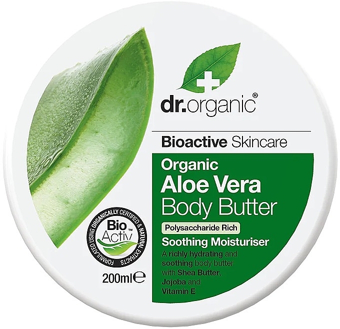 Masło do ciała Aloe Vera - Dr Organic Bioactive Skincare Organic Aloe Vera Body Butter — Zdjęcie N1
