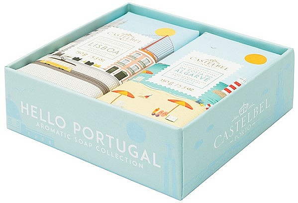 Zestaw mydeł w kostce - Castelbel Hello Portugal Soap Set Lisbon & Algarve (soap/2x150g) — Zdjęcie N1