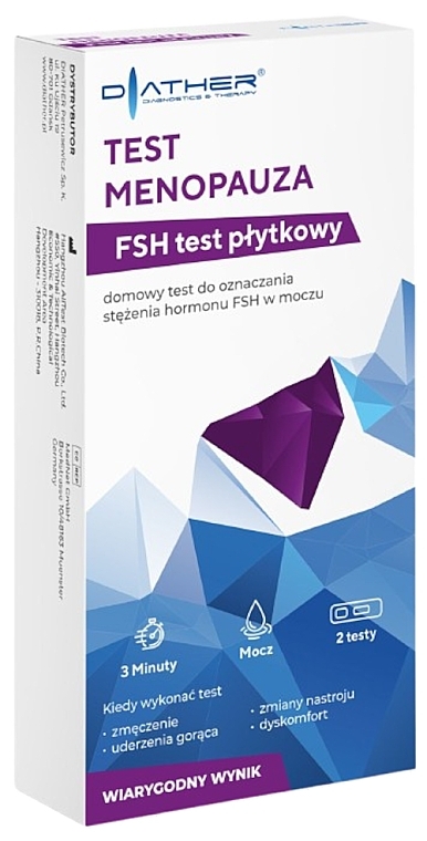 Test na menopauzę, 2 szt. - Diather Diagnostics & Therapy  — Zdjęcie N1