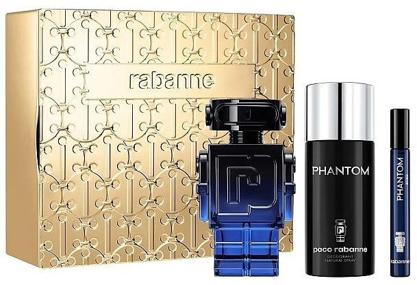 Paco Rabanne Phantom Intense - Zestaw (edp/100ml+edp/10ml+deo/150ml) — Zdjęcie N1