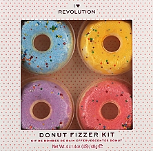 Zestaw - I Heart Revolution Donut Fizzer Kit (bath/fiz/40gx4) — Zdjęcie N1