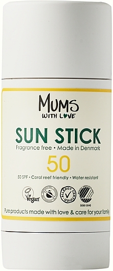 Filtr przeciwsłoneczny w sztyfcie SPF50 do twarzy - Mums With Love Sun Stick SPF50 — Zdjęcie N1